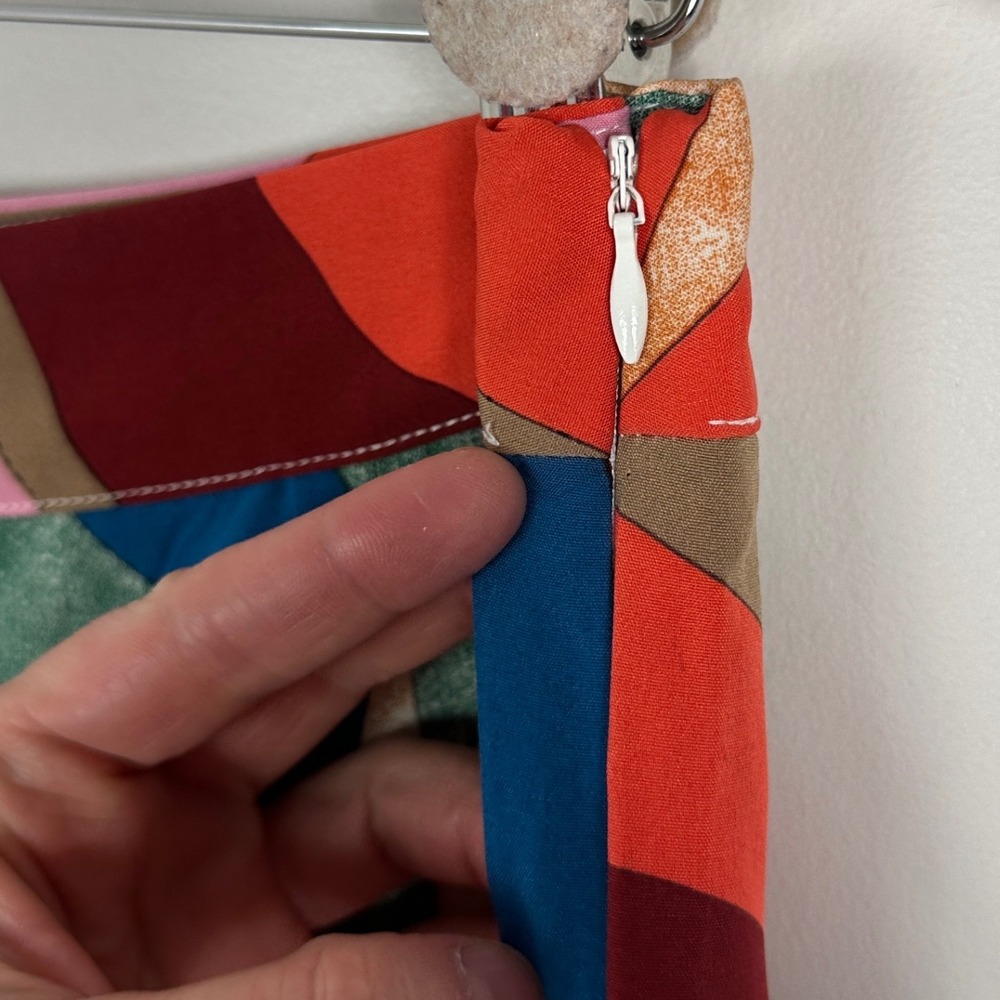 Luukse Wide Leg High Rise Pants Womens Sz Large Multicolour Geometric Print Boho - Picture 11 of 16